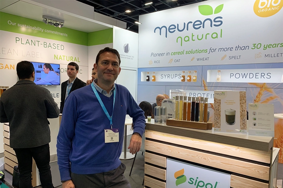 Christophe Dewilde, Meurens’ sales and marketing manager, on the show floor. 
